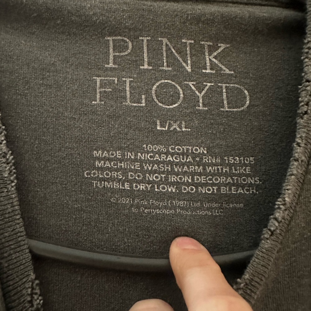 Pink Floyd Gray Cotton Apparel - Picture 2 of 2